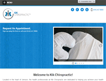 Tablet Screenshot of kikchiropractic.com